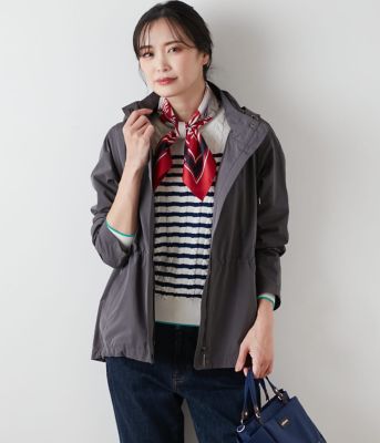 NEWYORKER L PLUS (Women/大きいサイズ)/ニューヨーカー Ｌ ＰＬＵＳ 【Ｌ】【ウォッシャブル】ＴＣタフタ　フーデッドアウター（２０２５５９５６５２１１）