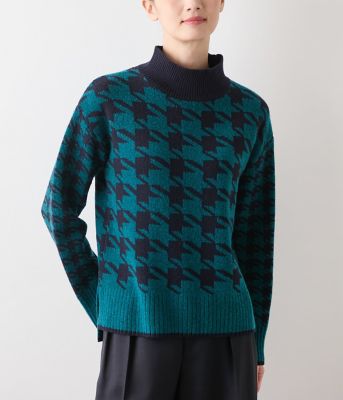 【新品タグ付き】アメノチハレ　レース襟付きギャザースリーブニット 長袖　ネイビー Machine-washable】レース襟付きギャザースリーブニット – Ame no chi Hare