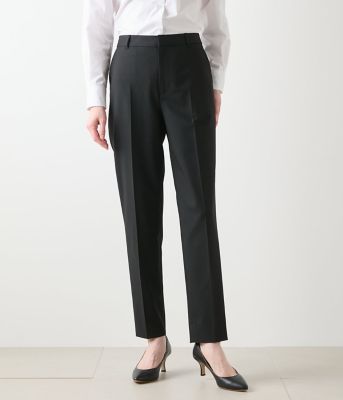 IENA イエナ ブラックウォッチ テーパードパンツ 38 ウォッシャブル】デニムライク2WAYストレッチテーパードパンツ