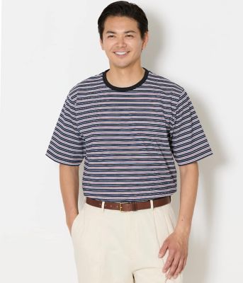 吸水速乾】COOL COMFORT ニューヨーカーボーダー 半袖T