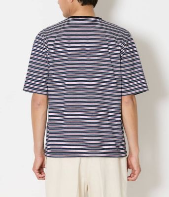 ノーブランド　ボーダー　半袖Tシャツ 吸水速乾】COOL COMFORT ニューヨーカーボーダー 半袖T
