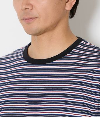 ノーブランド　ボーダー　半袖Tシャツ 吸水速乾】COOL COMFORT ニューヨーカーボーダー 半袖T