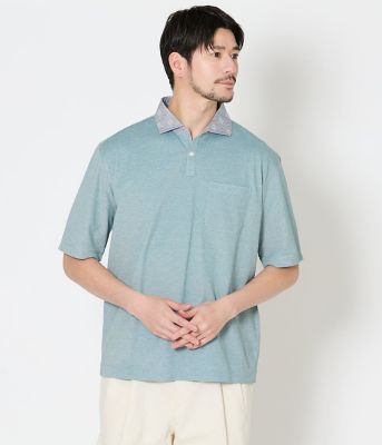 吸水速乾】COOL COMFORT カノコ 布帛カッタウェイカラー