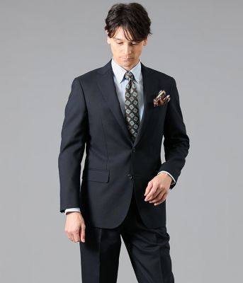 美品　NEWYORKER 黒 テーラードジャケット　15 HERITAGE CLOTH トロピカル ジャケット（セットアップ