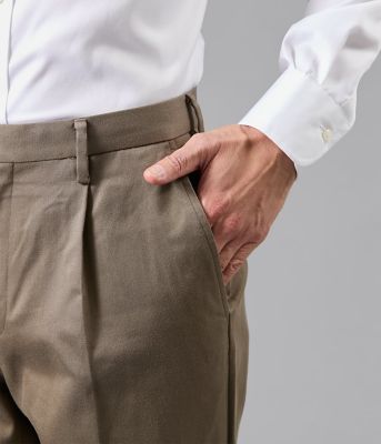 コットンチノ ワンタックパンツ（202615258880