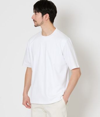NY CARE FREE ホワイト 半袖ドレスTシャツ