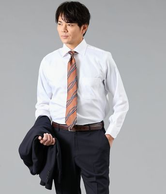 ＜NEWYORKER (Men)＞ＮＹ　ＣＡＲＥ　ＦＲＥＥ・ＳＵＰＩＭＡ　ＣＯＴＴＯＮ　ツイル　長袖ワイドカラーシャツ（２０２６１５７１８３４０）