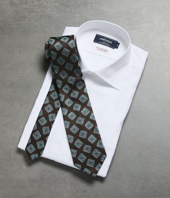 ＜NEWYORKER (Men)＞Ｆｏｓｓａｔｉ　アムンゼン　スクエア　ネクタイ（２０２６１５９０８０５１）