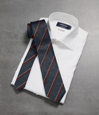 ピンチェック×ストライプ ネクタイ（202615908056