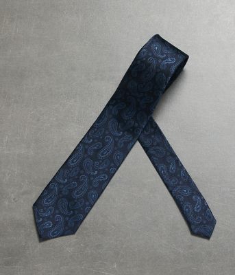 インディゴカラー ペイズリー ネクタイ（202615908074
