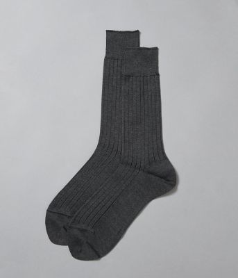 ＜NEWYORKER (Men)＞シャドーリブ　ビジネスソックス（２０２６１５９５８８９１）