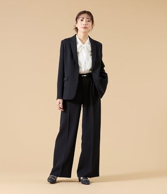 ウォッシャブル】シルキークロス 2ボタンテーラードジャケット