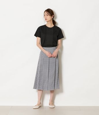 グリットプリント タックスカート（202651258133