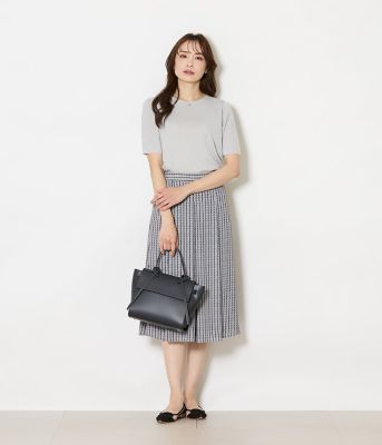 グリットプリント タックスカート（202651258133