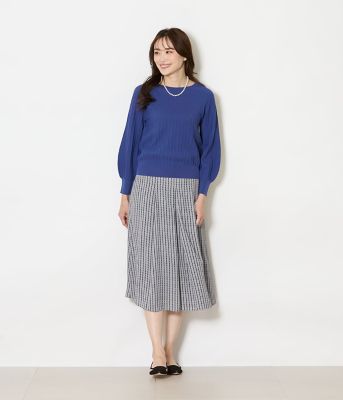 グリットプリント タックスカート（202651258133