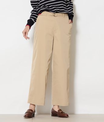 NEWYORKER (Women)/ニューヨーカー タスランストレッチ　ベルト付きチノパンツ（２０２６５１３４８２２４）