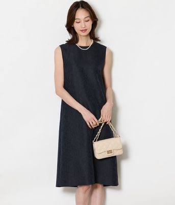 ＜NEWYORKER (Women)＞ブルームジャカード　ノースリーブワンピース（２０２６５１４８８１５１）