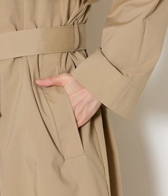 ウォッシャブル】タスランタイプライター ステンカラートレンチコート