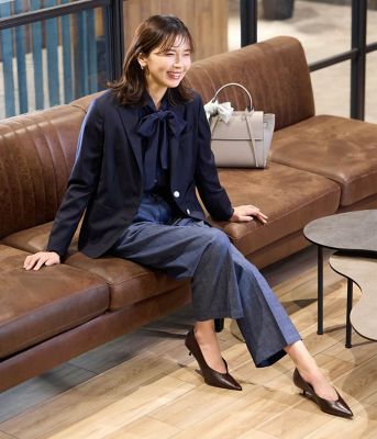 Theory ボウタイブラウス Theory luxe - 新品 theory luxe 2Way ボウタイブラウス バンドカラー