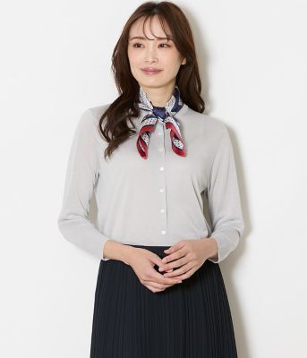 ＜NEWYORKER (Women)＞レーヨンポリエステル　クルーネックカーディガン（２０２６５１７１８５３１）