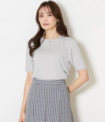 ＜NEWYORKER (Women)＞レーヨンポリエステル　５分袖プルオーバー（２０２６５１７５８５３１）