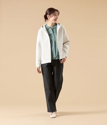 【NEW】ニューヨーカー（NEWYORKER）/【ストレッチ】コットン混ダンボール パーカー ストレッチ】コットン混ダンボール パーカー