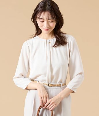 ＜NEWYORKER (Women)＞ＴＲ天竺＆ストレッチデシン　ドッキングブラウス（２０２６５１８２８５１１）