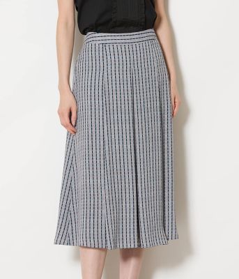 L】グリットプリント タックスカート（202654258133