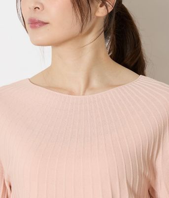 L】TCホールガーメント（R） 求心ストライプニットプルオーバー