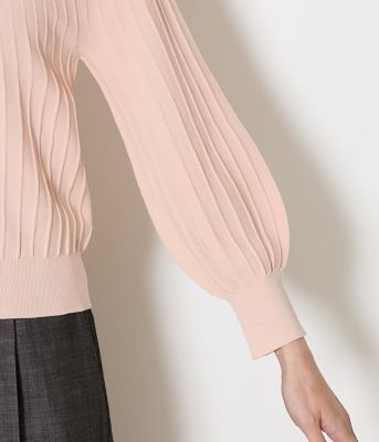 L】TCホールガーメント（R） 求心ストライプニットプルオーバー