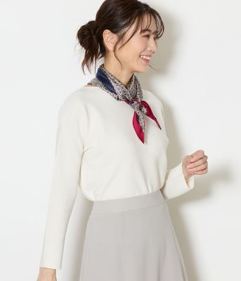 ＜NEWYORKER L (Women/大きいサイズ)＞【Ｌ】【手洗い可能】ＴＣホールガーメント（Ｒ）　　ボートネックニットプルオーバー（２０２６５４７４８５２０）