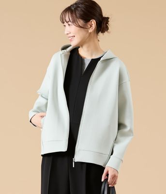 L】【ストレッチ】コットン混ダンボール パーカー