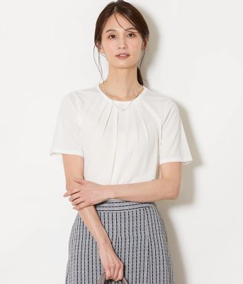 ＜NEWYORKER L (Women/大きいサイズ)＞【Ｌ】【接触冷感】強撚スムース　フロントタック　プルオーバー（２０２６５４８５８５３５）