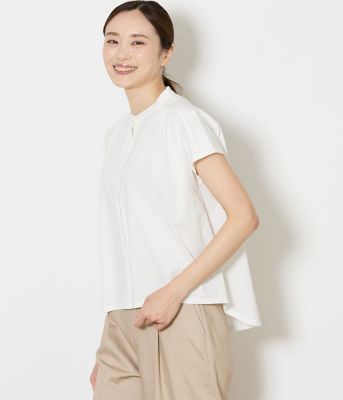 ＜NEWYORKER L (Women/大きいサイズ)＞【Ｌ】【接触冷感・吸水速乾】プレーティング天竺　　スタンドカラープルオーバー（２０２６５４８６８６５３）