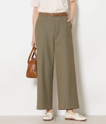 ＜NEWYORKER L PLUS (Women/大きいサイズ)＞【Ｌ】ストレッチオックス　ベイカーパンツ（２０２６５９３３８２３２）
