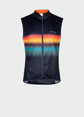 ＜Paul Smith (Men)＞”Ａｒｔｉｓｔ　Ｓｔｒｉｐｅ　Ｇｒａｄｉｅｎｔ”　サイクリングベスト（１２３７１６２６００ＧＲＧＩ＿＿＿＿）