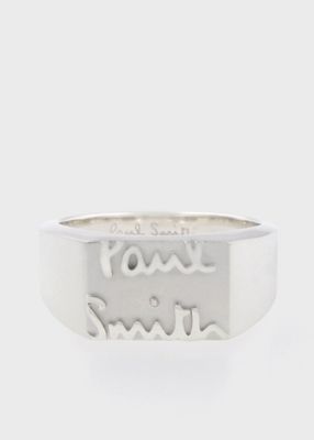 Paul Smith (Men)/ポール・スミス ”Cropped Logo” リング(130902200)