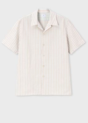 ポールスミス コレクション スタジオストライプ 半袖 オープンカラー シャツ Paul Smith collection オープンカラーシャツ（Paul Smith