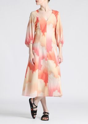 極美品♡ ポールスミス ハワイアンパシフィックローズラップドレスワンピース 38 ウィメンズ ”Summer Cloud” ワンピース