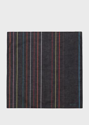 Paul Smith (Men)/ポール・スミス ランダムカラーストライプ ハンカチ(140359ECHANK)