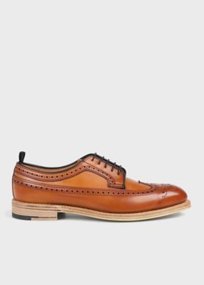 Paul Smith (Men)/ポール・スミス ロングウィング ブローグシューズ(140839EDWI)