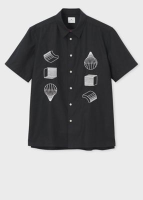 【Paul Smith】半袖Tシャツ Industrial Blueprints コットン Industrial Blueprints” 半袖シャツ