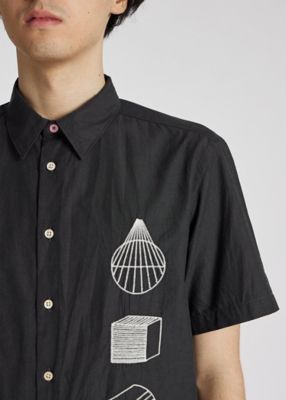 【Paul Smith】半袖Tシャツ Industrial Blueprints コットン Industrial Blueprints” 半袖シャツ