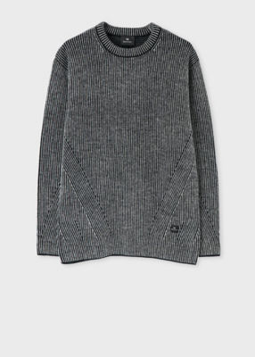 ＜Paul Smith (Men)＞”Ｆｉｓｈｅｒｍａｎ’ｓ　Ｒｉｂ”　クルーネックニット（１４２４０１９０００５５５Ｙ＿＿＿＿）