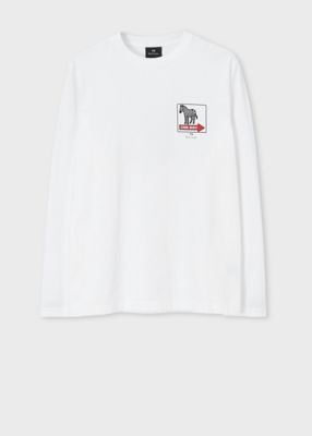 Paul Smith (Men)/ポール・スミス ”Zebra ONEWAY” プリント長袖Tシャツ(142555EC011RL)
