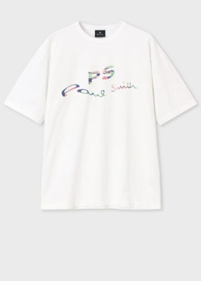 ＜Paul Smith (Men)＞”Ｗａｒｐｅｄ　ｌｏｇｏ”　半袖Ｔシャツ（１４２５６９５１００７３１Ｙ＿＿＿＿）