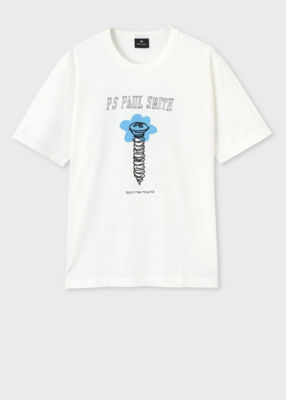 ＜Paul Smith (Men)＞Ｄｒａｗｎ　ｂｙ　Ｐａｕｌ　”Ｓｐｉｎ　ｍｅ　ｒｏｕｎｄ”　Ｔシャツ（１４２５７３５１００２２０Ｘ＿＿＿＿）