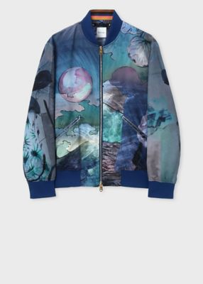 ＜Paul Smith (Men)＞”Ｎａｒｃｉｓｓｕｓ”　プリント　ブルゾン（１４３１６４２７５Ｕ）