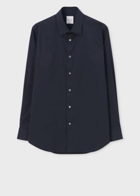 ＜Paul Smith (Men)＞”Ｈｉｇｈ－ｄｅｎｓｉｔｙ　ｓｔｒｅｔｃｈ”　ソリッドドレスシャツ（１４３２０１８００ＰＮ）