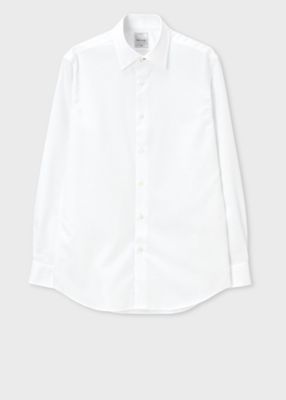 Paul Smith (Men)/ポール・スミス ”Woven Texture” ソリッドドレスシャツ(143206801PRK)